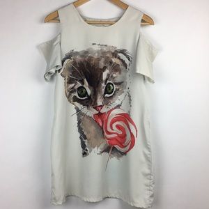 BETTER cold shoulder kitty top/dress